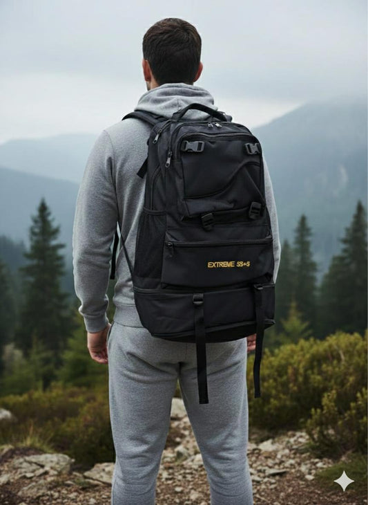 Outdoor Sırt Çantası - Çok Bölmeli Dağcı ve Kamp Çantası Geniş İç Hacim